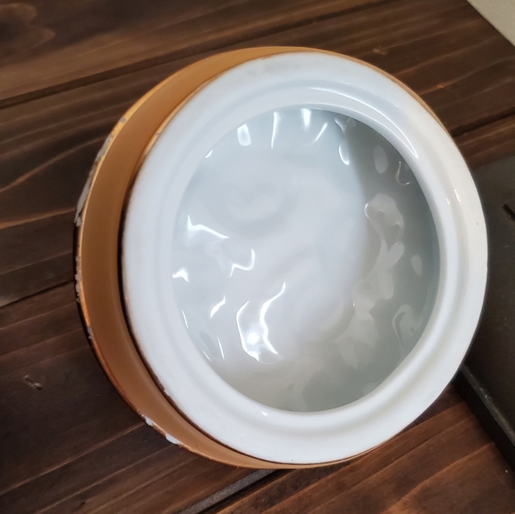 Marcus Notley Pot of Gold Irish Footed Cookie Jar Shamrock Clover Coin Lid 2008 - Picture 4 of 8